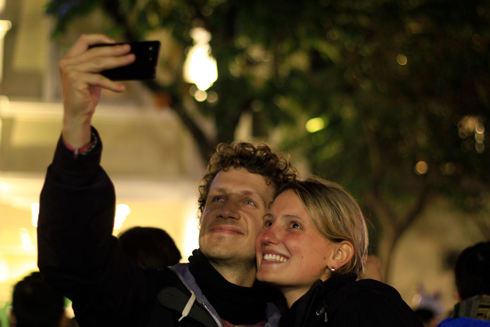 Tourists In The Old Quarter